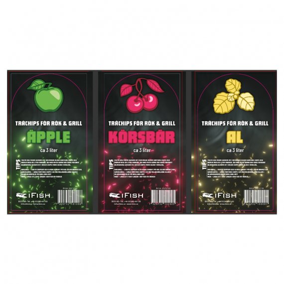 IFISH Wood Chips for Smoker & Grill in der Gruppe Outdoor / Campingküchen & Utensilien / Räuchern & Zubehör / Räucherchips bei Sportfiskeprylar.se (20212100r)