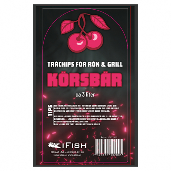 IFISH Flis för Rök & Grill - Körsbär in der Gruppe Outdoor / Campingküchen & Utensilien / Räuchern & Zubehör / Räucherchips bei Sportfiskeprylar.se (20212102)