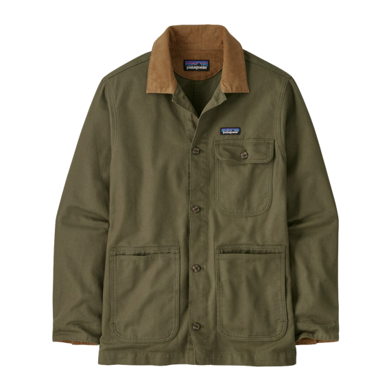Patagonia M\'s Point Reyes Canvas Jacket Basin Green in der Gruppe Kleidung & Schuhe / Kleidung / Jacken / Shell-Jacken bei Sportfiskeprylar.se (20250-BSNG-Sr)