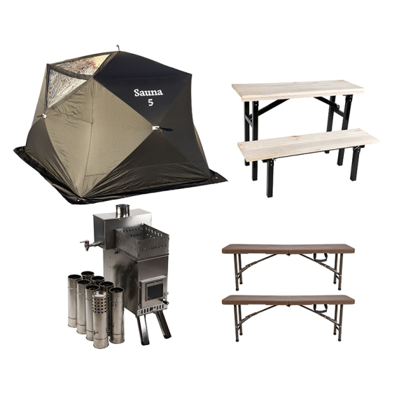 IFISH Sauna 5 Complete in der Gruppe Outdoor / Eisangel Zelt & Zubehör / Eisangel Zelt bei Sportfiskeprylar.se (20254831)