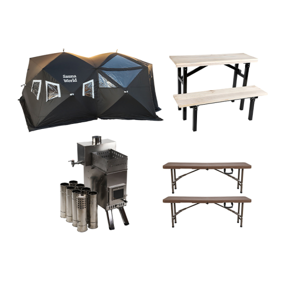 IFISH Sauna World Complete in der Gruppe Outdoor / Eisangel Zelt & Zubehör / Eisangel Zelt bei Sportfiskeprylar.se (20254834)