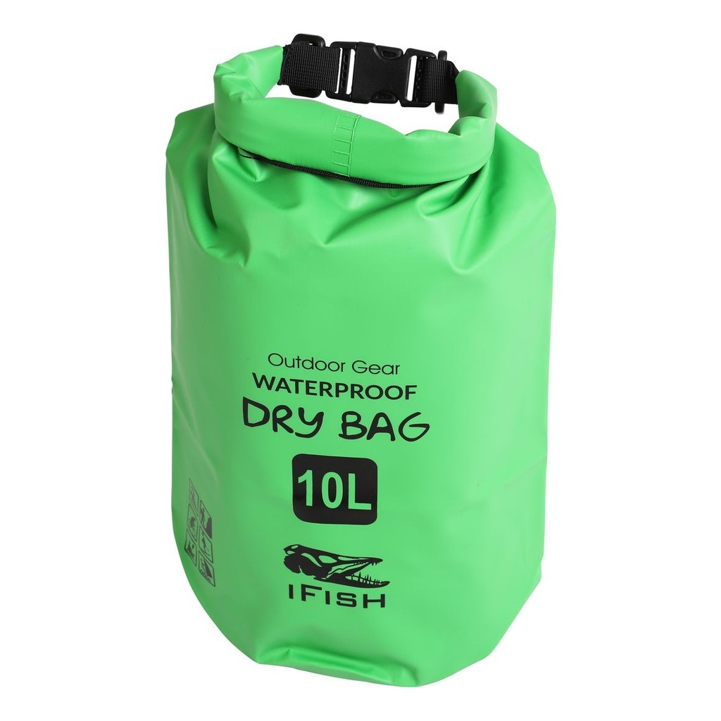 IFISH Dry Bag 10L Green in der Gruppe Aufbewahrung / Wasserdichte Taschen bei Sportfiskeprylar.se (20266275)