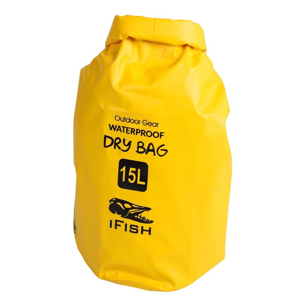 IFISH Dry Bag 15L Yellow in der Gruppe Aufbewahrung / Wasserdichte Taschen bei Sportfiskeprylar.se (20266276)