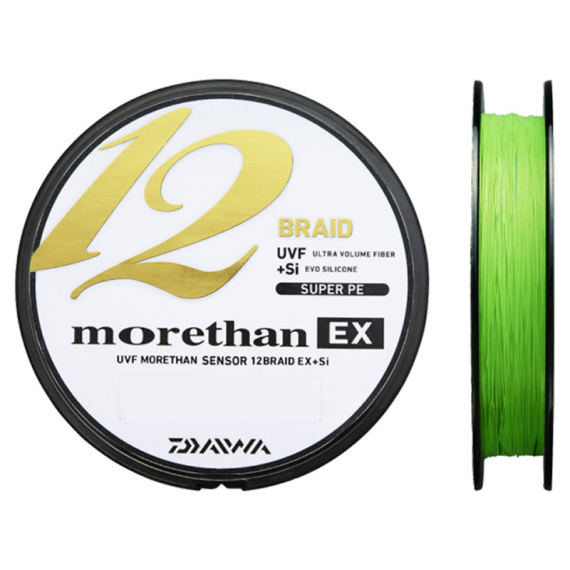 Daiwa Morethan 12 Braid 135m Lime Green in der Gruppe Schnüre / Geflochtene Schnüre bei Sportfiskeprylar.se (210570r)