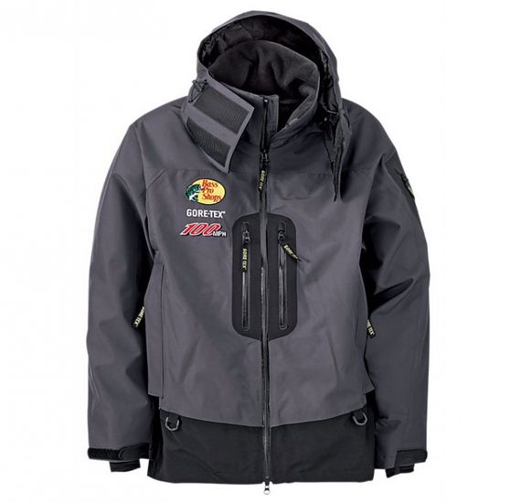 Bass Pro 100MPH GORE-TEX Rain Parka Granite in der Gruppe Kleidung & Schuhe / Kleidung / Jacken bei Sportfiskeprylar.se (2162381r)