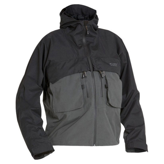 Fladen Authentic Wading Jacket 2.0 Grey/Black in der Gruppe Kleidung & Schuhe / Kleidung / Jacken / Watjacken bei Sportfiskeprylar.se (22-8268-Sr)