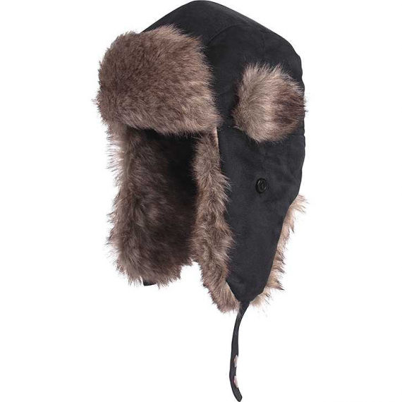 Fladen Winterhat with Fake fur - Black in der Gruppe Kleidung & Schuhe / Kappen & Kopfbedeckungen / Mützen bei Sportfiskeprylar.se (22-930B-Mr)