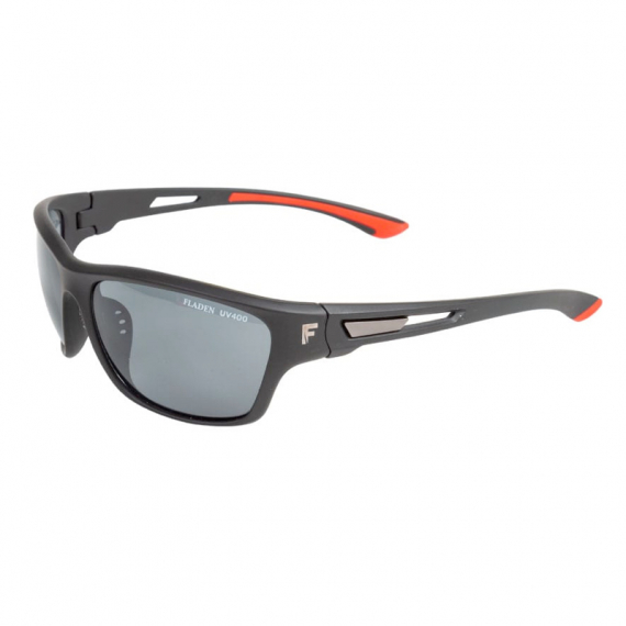Fladen Polarized Sunglasses Matt Black Red Grey Lens in der Gruppe Kleidung & Schuhe / Sonnenbrillen / Polarisierte Sonnenbrillen bei Sportfiskeprylar.se (23-2055)
