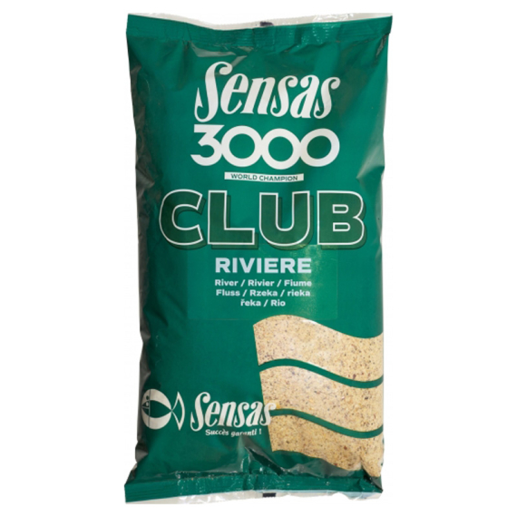 Sensas 3000 Club Riviere 1kg in der Gruppe Köder / Boilies, Baits & Groundbait / Futter / Groundbait bei Sportfiskeprylar.se (29-11202)