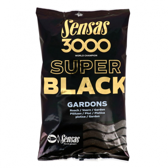 Sensas 3000 Super Black Gardons 1kg in der Gruppe Köder / Boilies, Baits & Groundbait / Futter / Groundbait bei Sportfiskeprylar.se (29-11562)