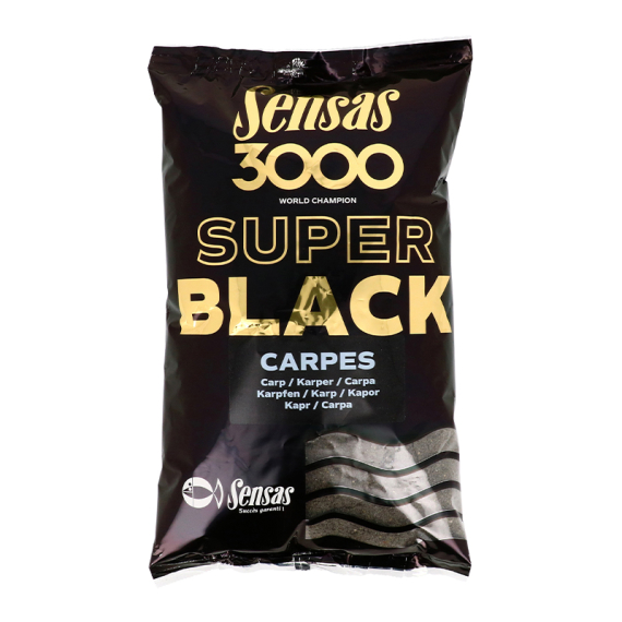 Sensas 3000 Super Black Carp 1kg in der Gruppe Köder / Boilies, Baits & Groundbait / Futter / Groundbait bei Sportfiskeprylar.se (29-11582)