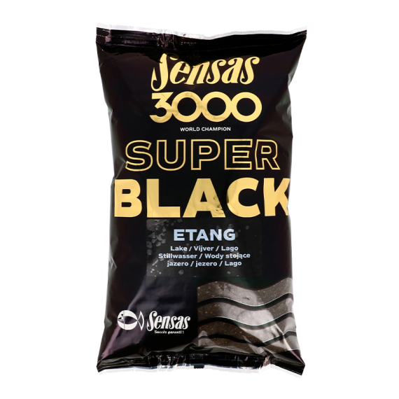 Sensas 3000 Super Black Lake 1kg in der Gruppe Köder / Boilies, Baits & Groundbait / Futter / Groundbait bei Sportfiskeprylar.se (29-11602)