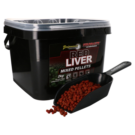 Starbaits PC Red Liver Pellets Mixed 2kg in der Gruppe Köder / Boilies, Baits & Groundbait / Pellets bei Sportfiskeprylar.se (29-33861)