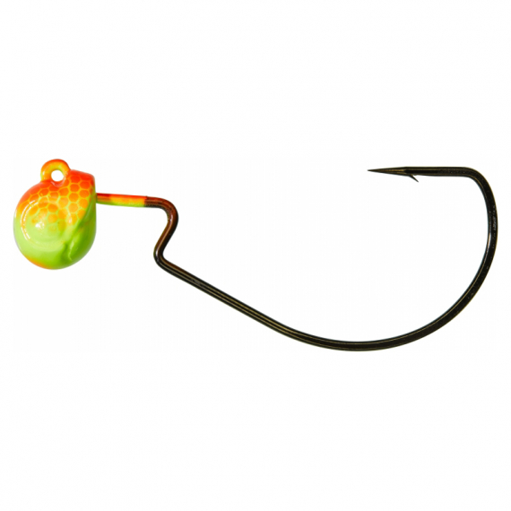 Gunki G\'Tex Orange/Fluo Yellow (3-pack) - 21g 5/0 in der Gruppe Haken & Zubehör / Jigköpfe / Offset Jigköpfe bei Sportfiskeprylar.se (29-39071)