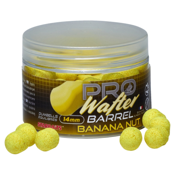 Starbaits Pro Banana Nut Barrel Wafter - 14mm in der Gruppe Köder / Boilies, Baits & Groundbait / Boilies bei Sportfiskeprylar.se (29-44772)