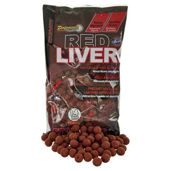 Starbaits PC Red Liver Boilies 800g in der Gruppe Köder / Boilies, Baits & Groundbait / Boilies bei Sportfiskeprylar.se (29-63615r)