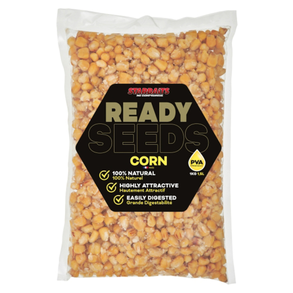 Starbaits Ready Seeds Corn 1kg in der Gruppe Köder / Boilies, Baits & Groundbait / Partikel bei Sportfiskeprylar.se (29-74213)