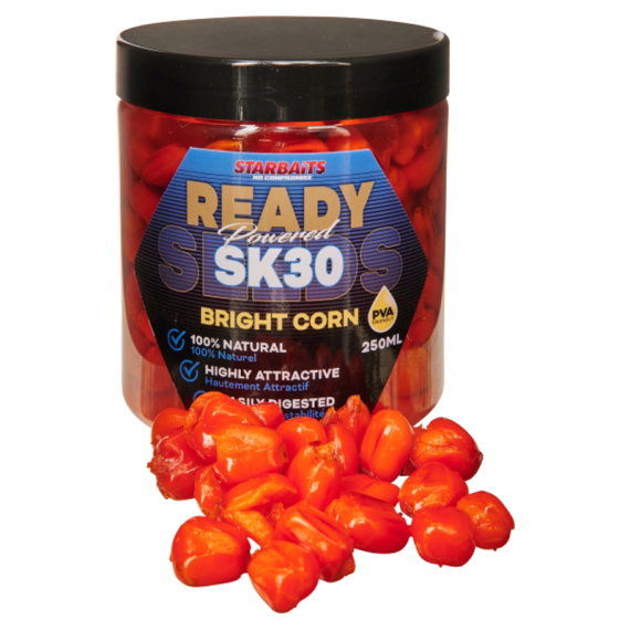 Starbaits Ready Seeds Bright Tiger Red Liver 250ml in der Gruppe Köder / Boilies, Baits & Groundbait / Partikel bei Sportfiskeprylar.se (29-74666)