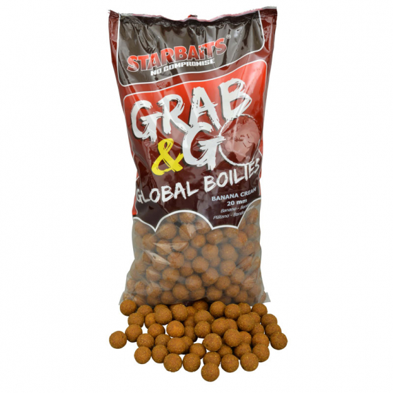Starbaits G&G Global Boilies 2,5kg Bana Cream 20mm in der Gruppe Köder / Boilies, Baits & Groundbait / Boilies bei Sportfiskeprylar.se (29-78683)