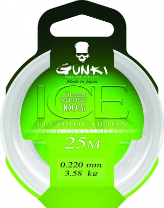 Gunki Fluorocarbone Ice in der Gruppe Haken & Zubehör / Vorfächer & Vorfachmaterial / Vorfachmaterial / Vorfachmaterial Fluorocarbon bei Sportfiskeprylar.se (29-82286r)