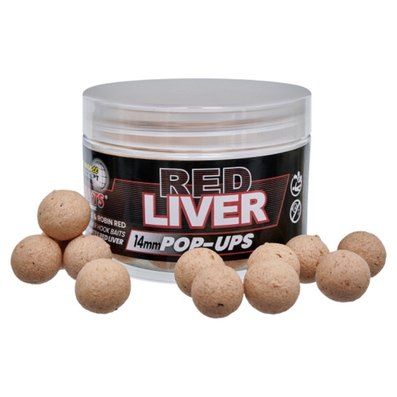 Starbaits PC Red Liver Pop Up - 14mm in der Gruppe Köder / Boilies, Baits & Groundbait / Popups & Wafters bei Sportfiskeprylar.se (29-82378)