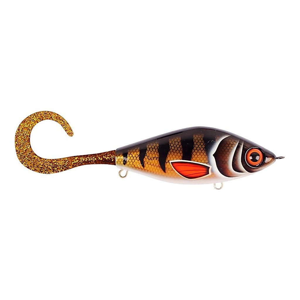 TrueGlide Guppie, 13,5cm, 120gr - Golden Perch - Gold / Gold glitter in der Gruppe Köder / Jerkbaits bei Sportfiskeprylar.se (29-EG208-TR003)