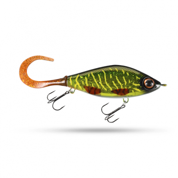 TrueGlide Guppie Jr Sinking 11cm 70g Söder Custom - Green Motoroil Pike UV in der Gruppe Köder / Jerkbaits bei Sportfiskeprylar.se (29-EG208A-C755G)