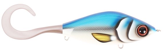 TrueGlide Guppie Jr Shallow, 11cm, 58gr - Blue Heaven - Pearl White in der Gruppe Köder / Tail Köder & Hybrid Köder bei Sportfiskeprylar.se (29-EG208AS-TR009)