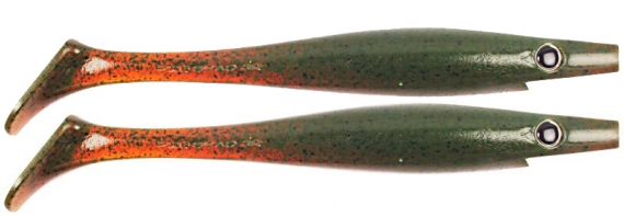 Pig Shad Junior 20cm - Motor Oil Pepper in der Gruppe Köder / Gummiköder / Hecht Gummifische bei Sportfiskeprylar.se (29-SP172C-C017)