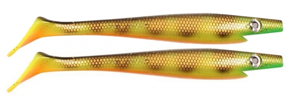 Pig Shad Junior 20cm - Orange Belly Perch in der Gruppe Köder / Gummiköder / Hecht Gummifische bei Sportfiskeprylar.se (29-SP172C-C039)