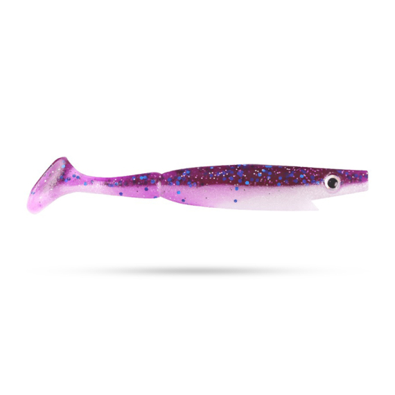 Piglet Shad, 10cm, 7g (6-pack) - Royal Pearl in der Gruppe Köder / Gummiköder / Barsch Gummifische & Zander Gummifische bei Sportfiskeprylar.se (29-SP172E-C029)