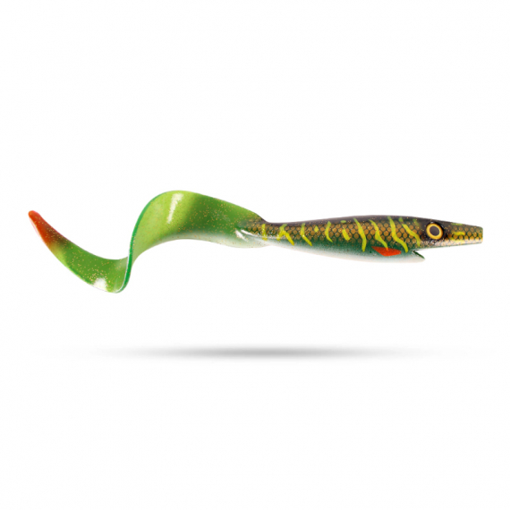 Giant Pig Tail, 40cm, 150g - Green Motoroil Pike UV in der Gruppe Angelmethoden / Raubfischangeln bei Sportfiskeprylar.se (29-SP172K-MN3)