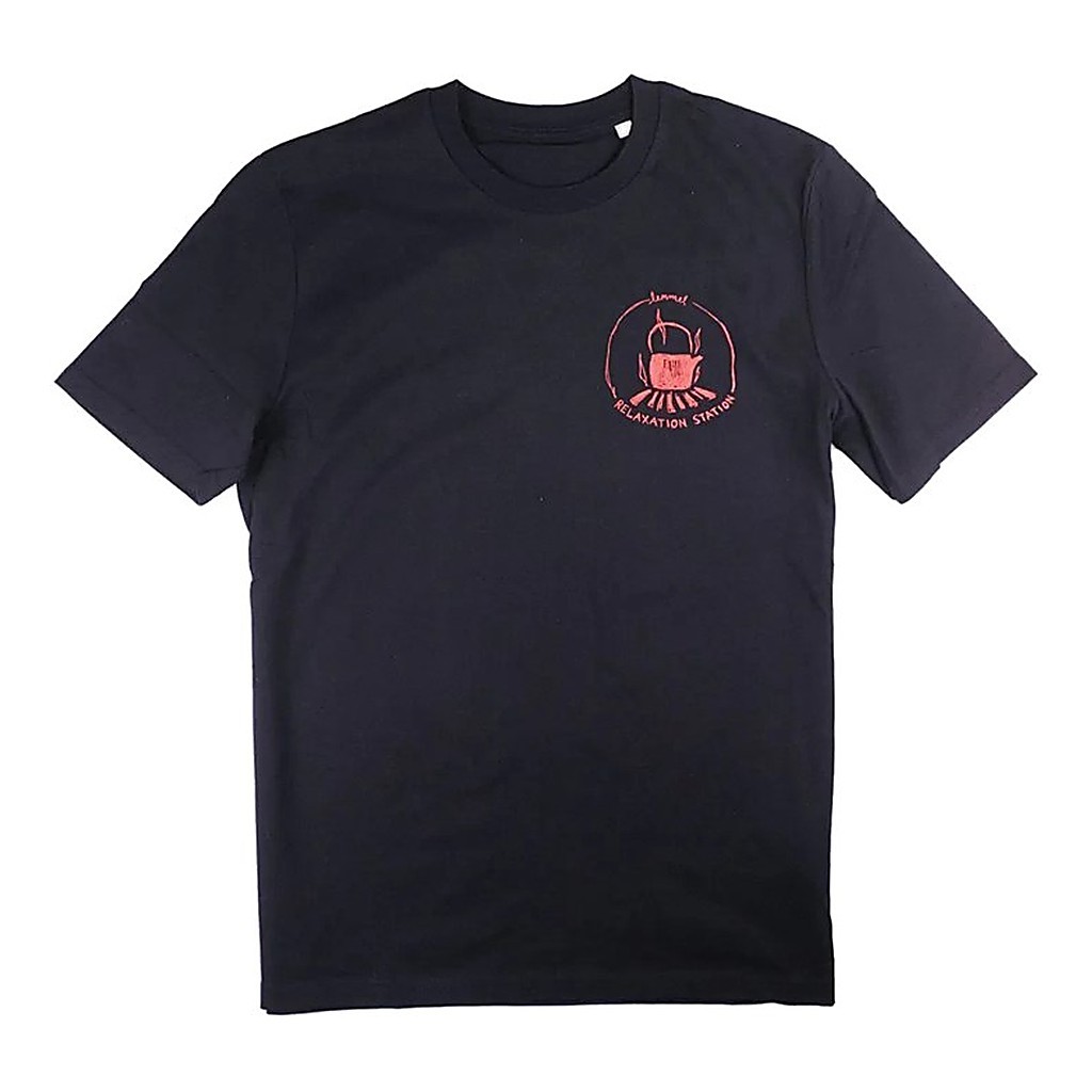 Lemmel T-shirt Relaxation Station Black w Red print in der Gruppe Kleidung & Schuhe / Kleidung / T-shirts bei Sportfiskeprylar.se (3010106-5334r)