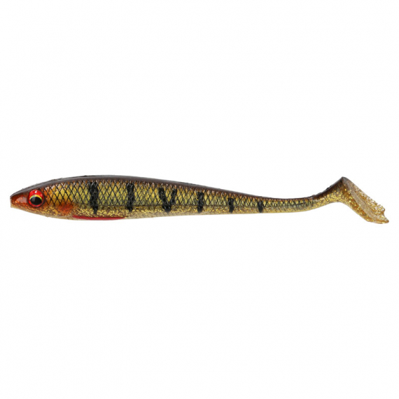 Daiwa PX Duckfin Shad 8,9cm (7stk.) - Gold Perch in der Gruppe Köder / Gummiköder / Barsch Gummifische & Zander Gummifische bei Sportfiskeprylar.se (32-216771)