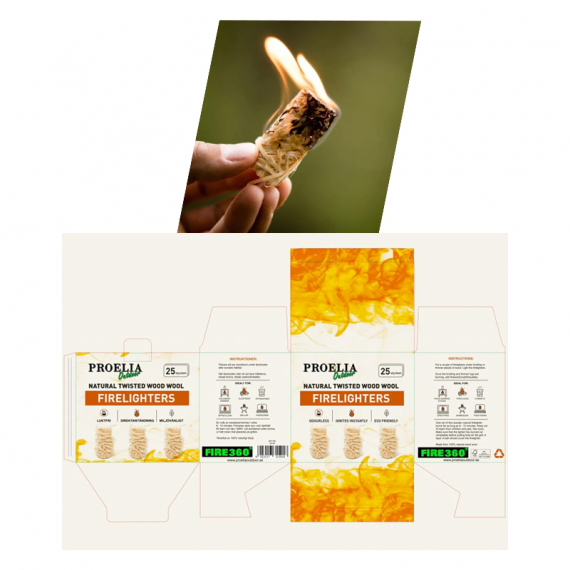 Proelia Outdoor Wood Wool 25 Pieces In Ash Tree in der Gruppe Outdoor / Andere Outdoor-Ausrüstung / Feuerstahl bei Sportfiskeprylar.se (32140-1-PROEL)