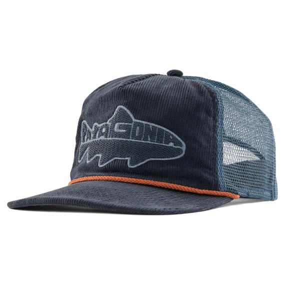 Patagonia Fly Catcher Hat, Wild Waterline: Smolder Blue in der Gruppe Kleidung & Schuhe / Kappen & Kopfbedeckungen / Caps / Trucker-Kappen bei Sportfiskeprylar.se (33475-WWSB-ALL)