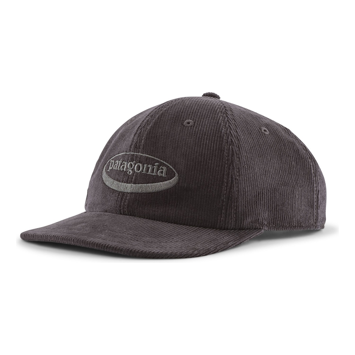 Patagonia Corduroy Cap \'95 Oval Logo: Ink Black in der Gruppe Kleidung & Schuhe / Kappen & Kopfbedeckungen / Caps / Dad Caps bei Sportfiskeprylar.se (33535-OLGB-ALL)