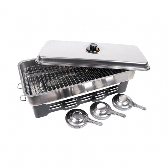 Fladen Fischräuche XL m. 3 Brenner 50x24,5x10,2cm in der Gruppe Outdoor / Campingküchen & Utensilien / Räuchern & Zubehör / Räuchern bei Sportfiskeprylar.se (36-1229)