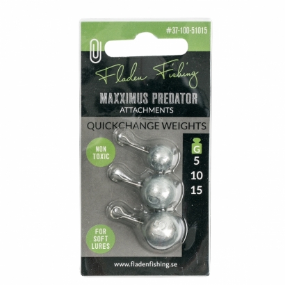 Quickchange weights for soft lures 5-10-15g in der Gruppe Haken & Zubehör / Jigköpfe / Clip Weights bei Sportfiskeprylar.se (37-100-51015)