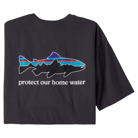 Patagonia M\'s Home Water Trout Organic T-Shirt Ink Black in der Gruppe Kleidung & Schuhe / Kleidung / T-shirts bei Sportfiskeprylar.se (37547-INBKr)