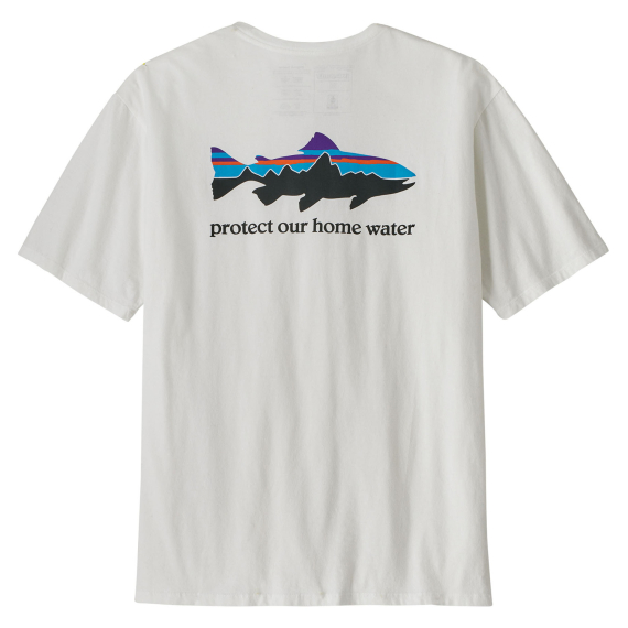 Patagonia M\'s Home Water Trout Organic T-Shirt White in der Gruppe Kleidung & Schuhe / Kleidung / T-shirts bei Sportfiskeprylar.se (37547-WHIr)