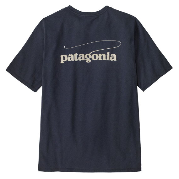 Patagonia M\'s Casting Logo Responsibili-Tee Smolder Blue in der Gruppe Kleidung & Schuhe / Kleidung / T-shirts bei Sportfiskeprylar.se (37811-SMDB-Lr)