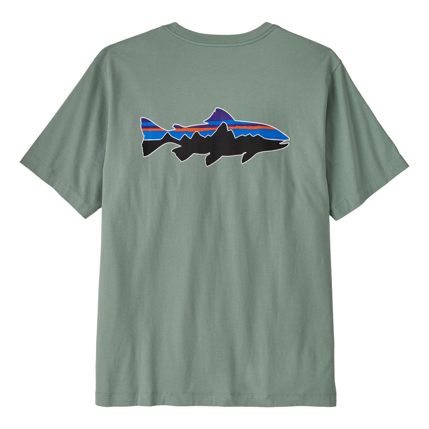 Patagonia M\'s Fitz Roy Trout T-Shirt CVGR in der Gruppe Kleidung & Schuhe / Kleidung / T-shirts bei Sportfiskeprylar.se (37846-CVGR-XXLr)