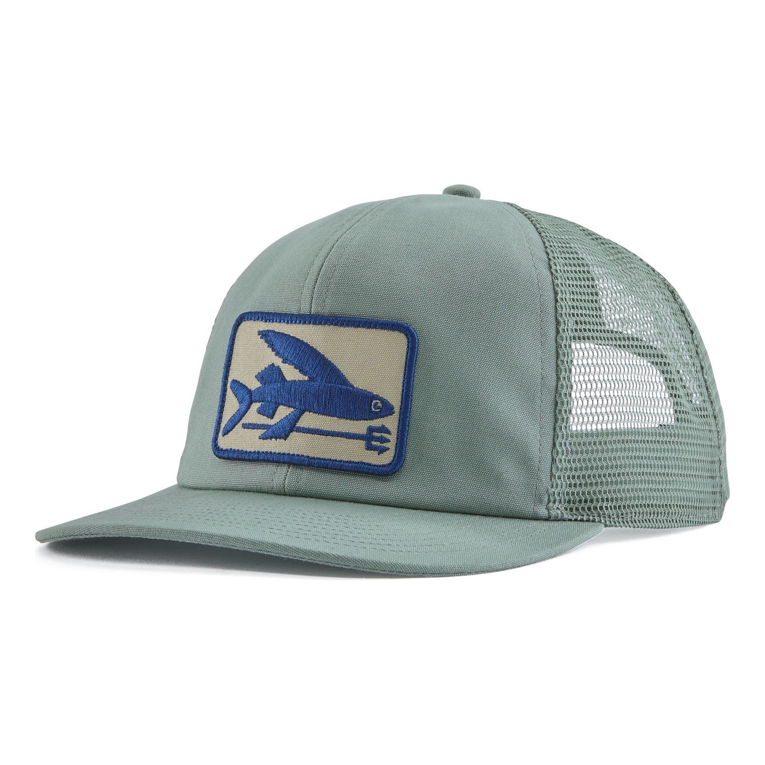 Patagonia Flying Fish Relaxed Trucker Hat CVGR in der Gruppe Kleidung & Schuhe / Kappen & Kopfbedeckungen / Caps / Trucker-Kappen bei Sportfiskeprylar.se (38229-CVGR-ALL)
