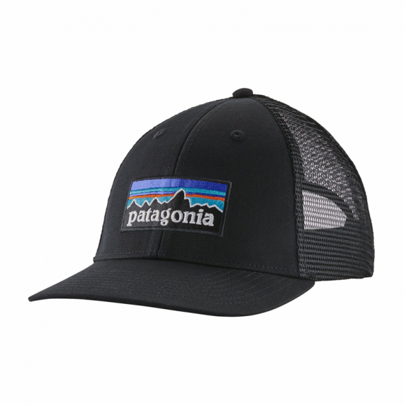 Patagonia P-6 Logo LoPro Trucker Hat Black in der Gruppe Kleidung & Schuhe / Kappen & Kopfbedeckungen / Caps / Trucker-Kappen bei Sportfiskeprylar.se (38283-BLK-ALL)