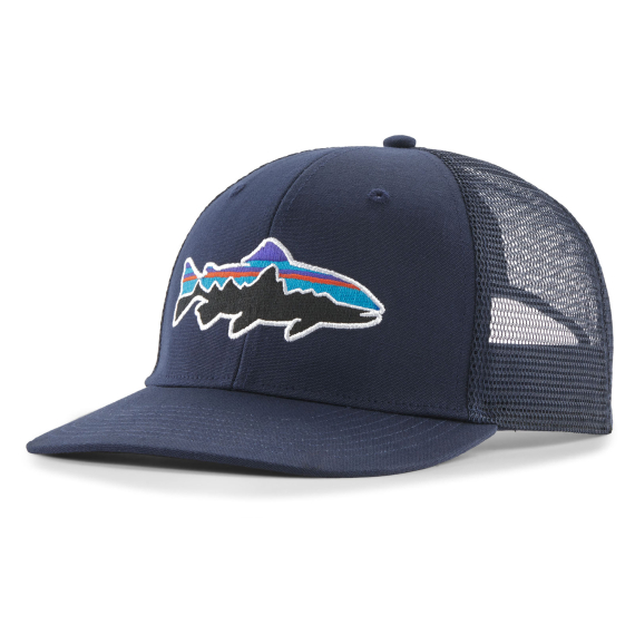 Patagonia Fitz Roy Trout Trucker Hat- New Navy in der Gruppe Kleidung & Schuhe / Kappen & Kopfbedeckungen / Caps / Trucker-Kappen bei Sportfiskeprylar.se (38288-NENA-ALL)