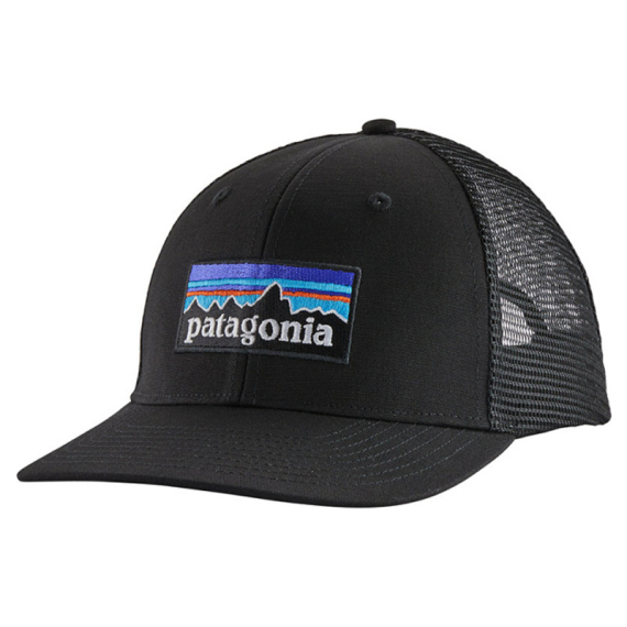 Patagonia P-6 Logo Trucker Hat Black in der Gruppe Kleidung & Schuhe / Kappen & Kopfbedeckungen / Caps / Trucker-Kappen bei Sportfiskeprylar.se (38289-BLK-ALL)