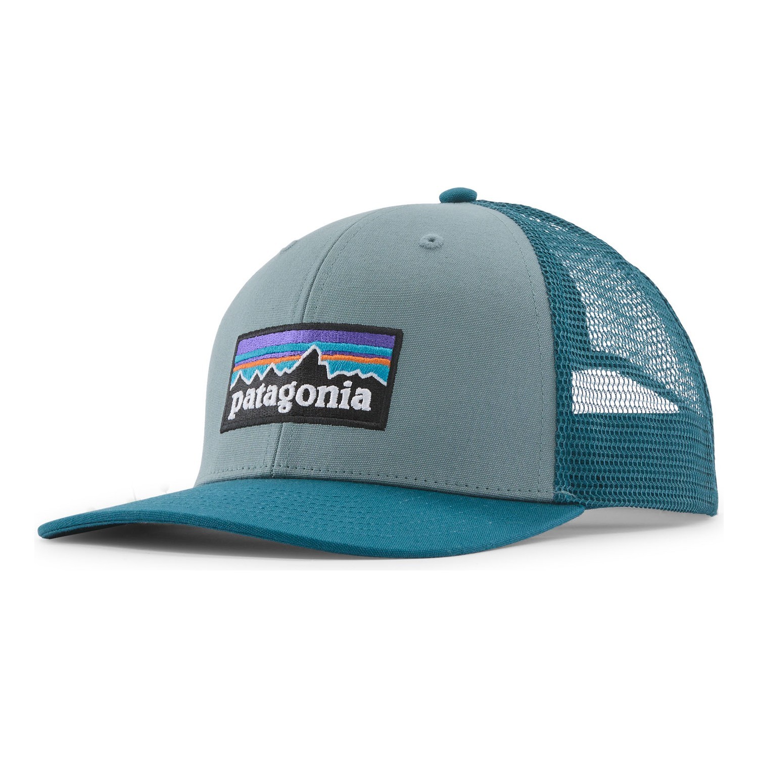 Patagonia P-6 Logo Trucker Hat BLSG in der Gruppe Kleidung & Schuhe / Kappen & Kopfbedeckungen / Caps / Trucker-Kappen bei Sportfiskeprylar.se (38289-BLSG-ALL)