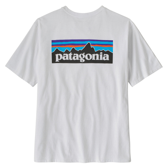 Patagonia M\'s P-6 Logo Responsibili-Tee White in der Gruppe Kleidung & Schuhe / Kleidung / T-shirts bei Sportfiskeprylar.se (38504-WHI-Sr)