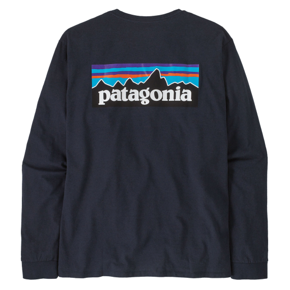Patagonia M\'s L/S P-6 Logo Responsibili-Tee New Navy in der Gruppe Kleidung & Schuhe / Kleidung / T-shirts bei Sportfiskeprylar.se (38518-NENA-Sr)
